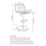 Adjustable Height Air-Lift Swivel Stool - Kosi