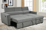 Reversible Sectional w.Storage Chaise and Pull-Out Ottoman - 99033