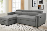 Reversible Sectional w.Storage Chaise and Pull-Out Ottoman - 99033