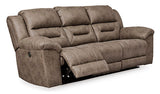 Upholstery Manual Recliner Sofa - Stoneland