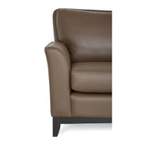 Palliser Custom Loveseat with Wood Base and Sweet Heart Back - India