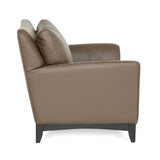 Palliser Custom Loveseat with Wood Base and Sweet Heart Back - India