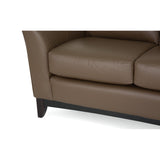 Palliser Custom Loveseat with Wood Base and Sweet Heart Back - India