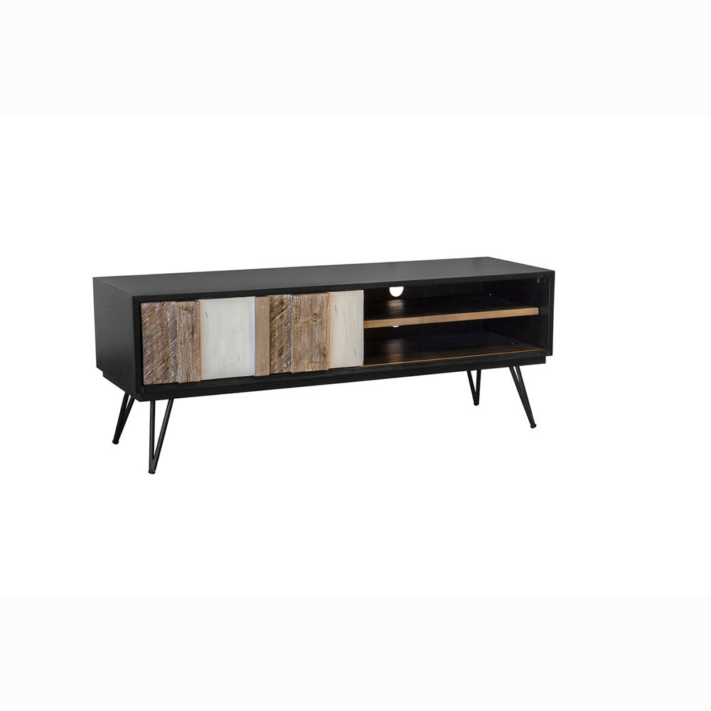 Modern Rustic Media Unit - Noir Havana