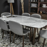 Rectangle Marble Top Dining Table -  Aura 83 inch