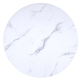 Marble Looking Round Dining Table - Emery