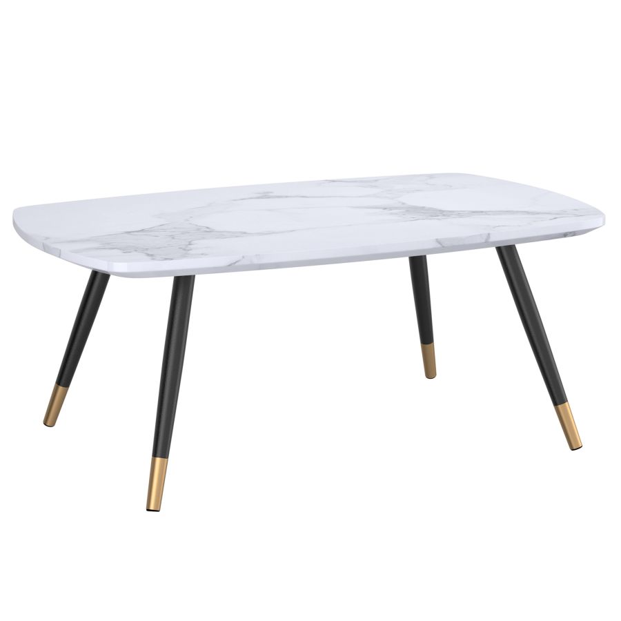 Marble Looking Rect Coffee Table- Emery