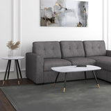 Marble Looking Rect Coffee Table- Emery