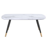 Marble Looking Rect Coffee Table-  Emery