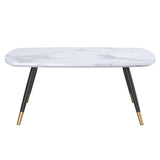 Marble Looking Rect Coffee Table- Emery