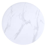 Marble Looking Round Coffee Table- Emery