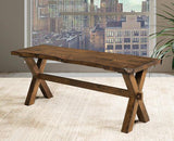 Live Edge Dining Table with 4 Chairs and 1 Bench - 5000
