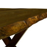 Live Edge Dining Table with 4 Chairs and 1 Bench - 5000