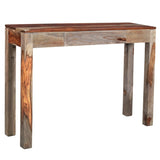 Edmonton Furniture Store | Grey Modern Rustic Solid Wood Sofa Table - Idris