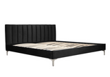 Velvet Upholstered Platform Bed - 5893 | Edmonton Furniture Store