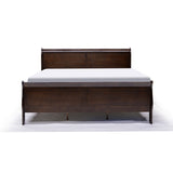 Cherry Color Wood Queen Bed - 2147