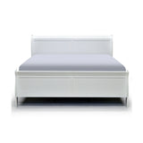 White Color Queen Bed - 2147