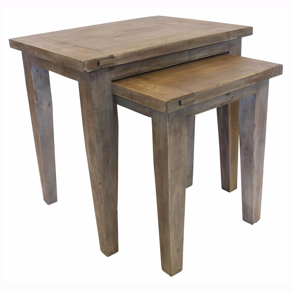Irish Coast Set of Two Lamp Tables - Sundried