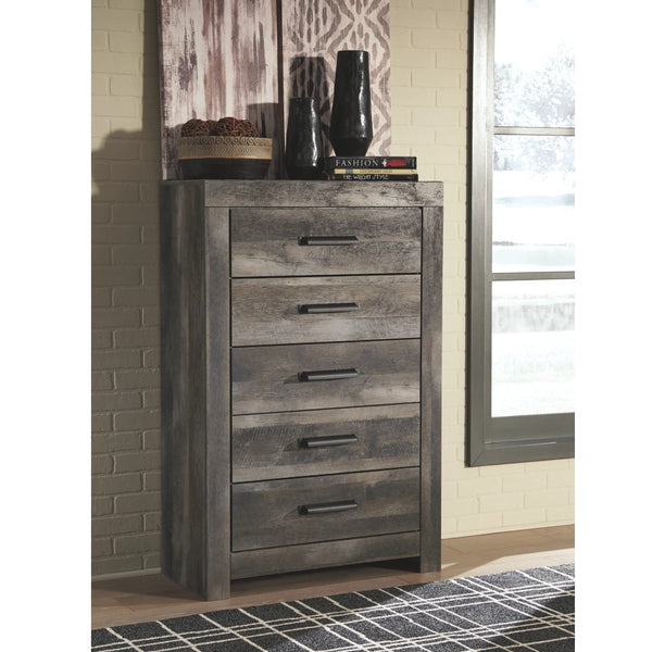 Edmonton Furniture Store | Rustic Gray Queen Cross Buck Panel Bed - B4