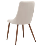 Edmonton Furniture Store | Rectangular Walnut Table Set with Brushed Chrome Legs - Drake