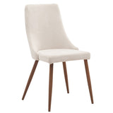 Edmonton Furniture Store | Rectangular Walnut Table Set with Brushed Chrome Legs - Drake