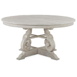 Edmonton Furniture Store | White Wash Rustic Solid Round Dining Table  - Bronwyn