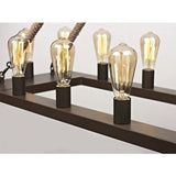 LA1276RP -Reclaimed Rope Rectangular Chandelier