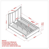 Platform King Bed - Rimo