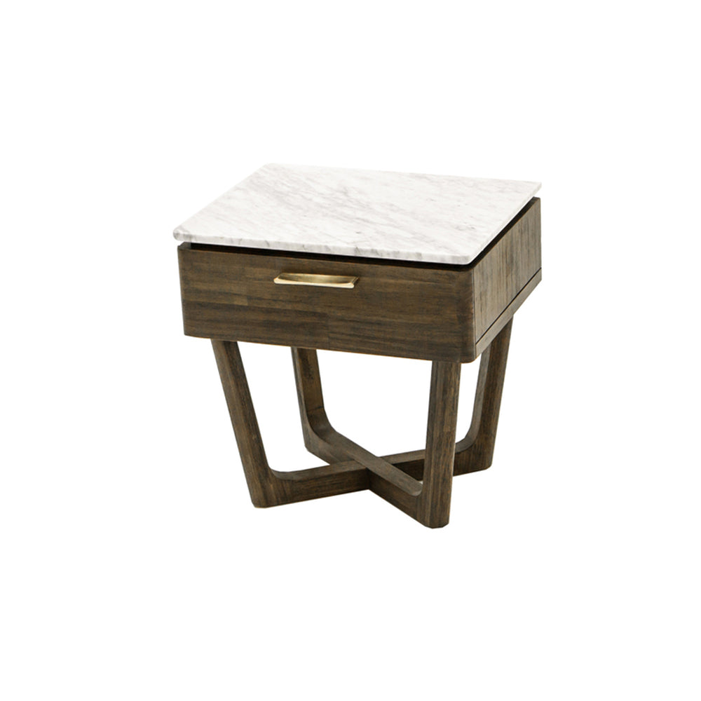 Marble Top 1Dr Nightstand -  Aura