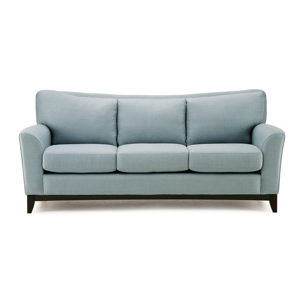 Palliser Custom Sofa with Wood Base and Sweet Heart Back - India