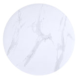 Marble Looking Round Coffee Table-  Emery