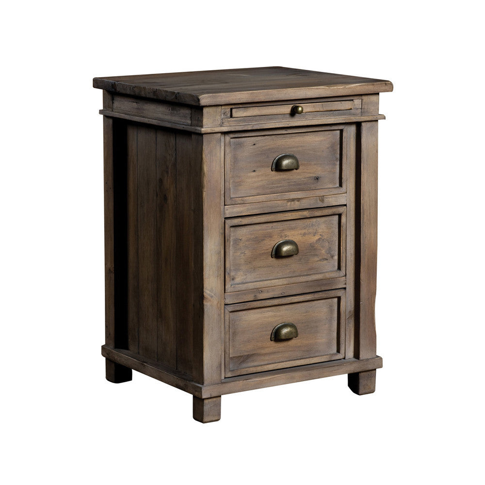 3 Drawers Solid Wood Night Table