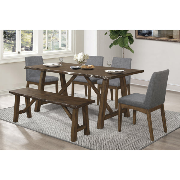 Live Edge Dining Table Set - 5752