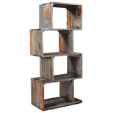 Edmonton Furniture Store | Grey Modern Rustic Solid Wood BookShelf - Idris