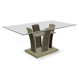 Glass Top Dining Table with 6 Chairs - 5577 Package