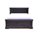 Solid Pine Canadian-Made King Storage Bed - Louis Rustique