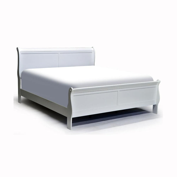White Color King Bed - 2147