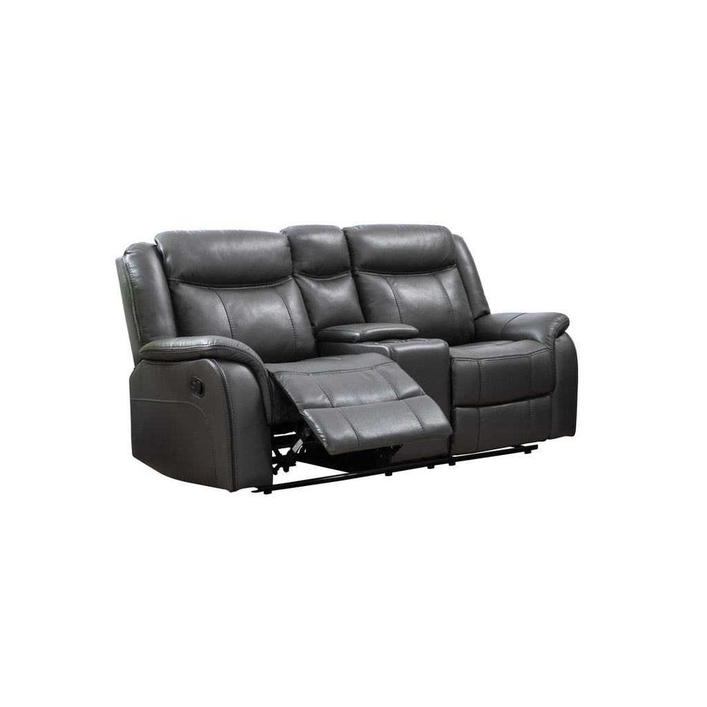 Leather Gel Recliner Sofa Loveseat with Console - 99926