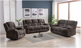 Cozy Fabric Recliner Loveseat with Console-99928
