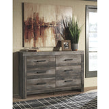 Edmonton Furniture Store | Rustic Gray Queen Cross Buck Panel Bed - B440