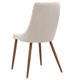 Edmonton Furniture Store | Rectangular Walnut Table Set with Brushed Chrome Legs  - Drake