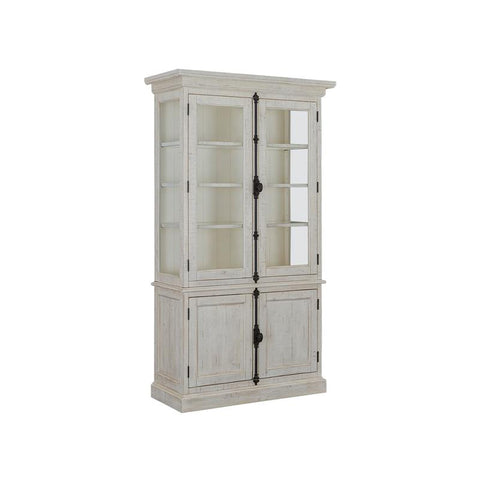 Edmonton Furniture Store | White Wash Rustic Solid Dining Cabinet  - Bronwyn