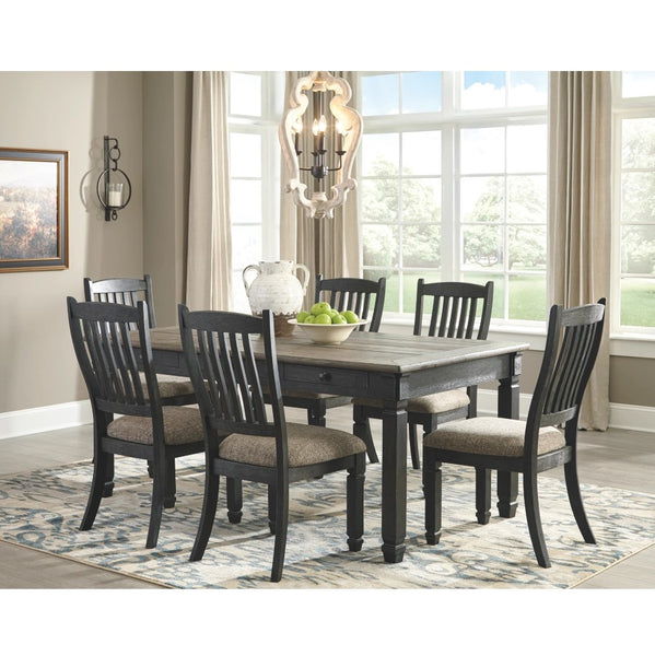 Edmonton Furniture Store | Black Textured Dining Table - D736
