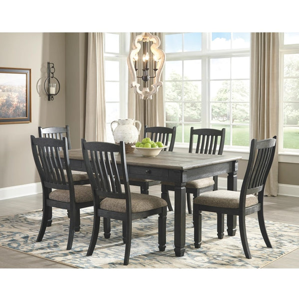 Edmonton Furniture Store | Black Textured Table W/ 4 Chair - D736