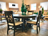 Edmonton Furniture Store | Rustic Solid Pine Round Dining Room Set - Bellamy