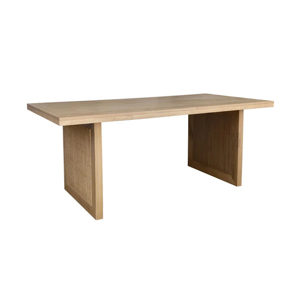 Rattan Dining Table in Natural Finish | Edmonton Furniture Store