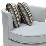 Custom Round Swivel Accent Chair - 1802