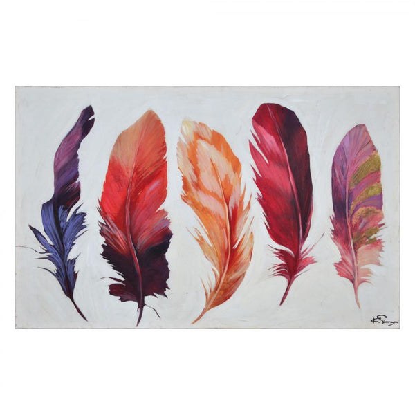 "Feather Bliss" Painting - OL1418